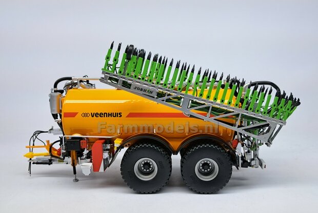 BOUWKIT: KOPPELBOK Resin ALUMINIUM Gespoten + 2x CILINDER + 6x Montage nagels  t.b.v. koppelen Joskin Pendislide met VEENHUIS Mesttank UH 1:32