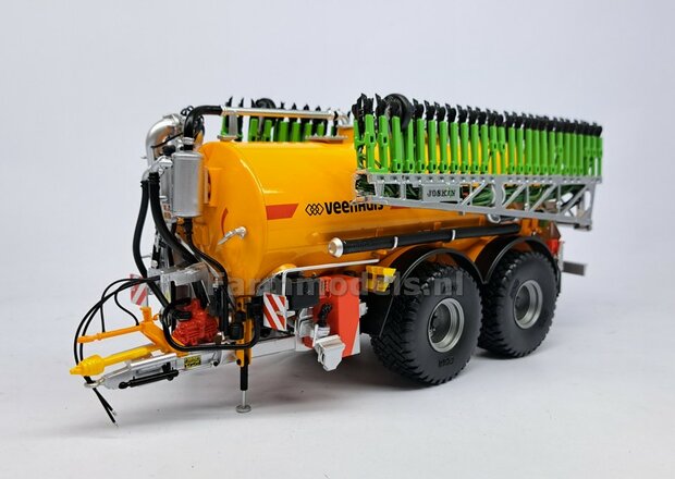 BOUWKIT: KOPPELBOK Resin ALUMINIUM Gespoten + 2x CILINDER + 6x Montage nagels  t.b.v. koppelen Joskin Pendislide met VEENHUIS Mesttank UH 1:32