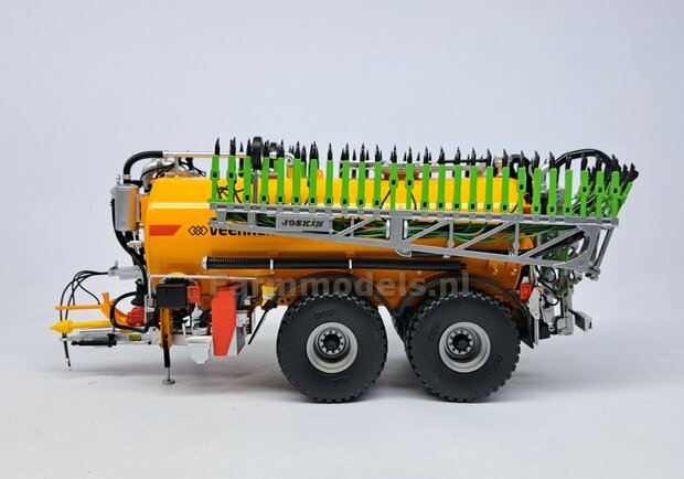 BOUWKIT: KOPPELBOK Resin ALUMINIUM Gespoten + 2x CILINDER + 6x Montage nagels  t.b.v. koppelen Joskin Pendislide met VEENHUIS Mesttank UH 1:32