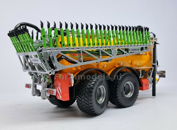 BOUWKIT: KOPPELBOK Resin ALUMINIUM Gespoten + 2x CILINDER + 6x Montage nagels  t.b.v. koppelen Joskin Pendislide met VEENHUIS Mesttank UH 1:32