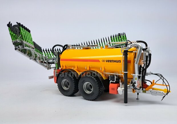 BOUWKIT: KOPPELBOK Resin ALUMINIUM Gespoten + 2x CILINDER + 6x Montage nagels  t.b.v. koppelen Joskin Pendislide met VEENHUIS Mesttank UH 1:32