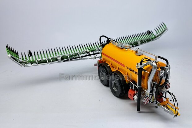 BOUWKIT: KOPPELBOK Resin ALUMINIUM Gespoten + 2x CILINDER + 6x Montage nagels  t.b.v. koppelen Joskin Pendislide met VEENHUIS Mesttank UH 1:32