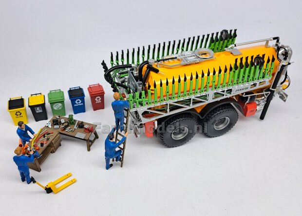 COMBIDEAL: 1x JOSKIN PENDISLIDE + 1x VEENHUIS 2-asser MESTTANK UH   (BOK + CILINDERS GEMONTEERD)  1:32  NB2B