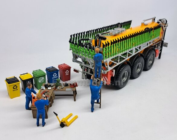 COMBIDEAL: 1x JOSKIN PENDISLIDE + 1x VEENHUIS 3-asser MESTTANK UH   (BOK + CILINDERS GEMONTEERD)  1:32  NB2B