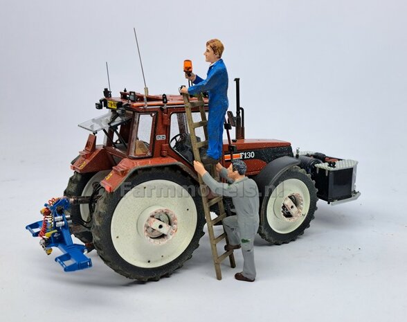 10x ZWAAILAMPSTEUN VERSIE K &Oslash; 1mm steun. Mat: Resin ALUMINIUM glans geschikt voor montage Farmmodels Zwaailampen 