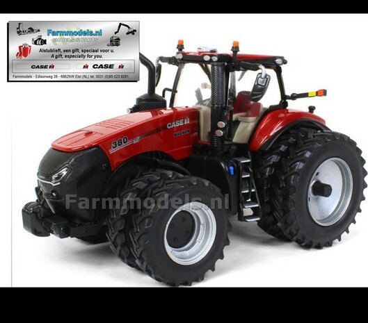 Case IH 380 Magnum met dubbellucht + FREE GIFT VOORRUIT STICKERSET BRITAINS PRESTIGE COLLECTION 1:32  BR44252       