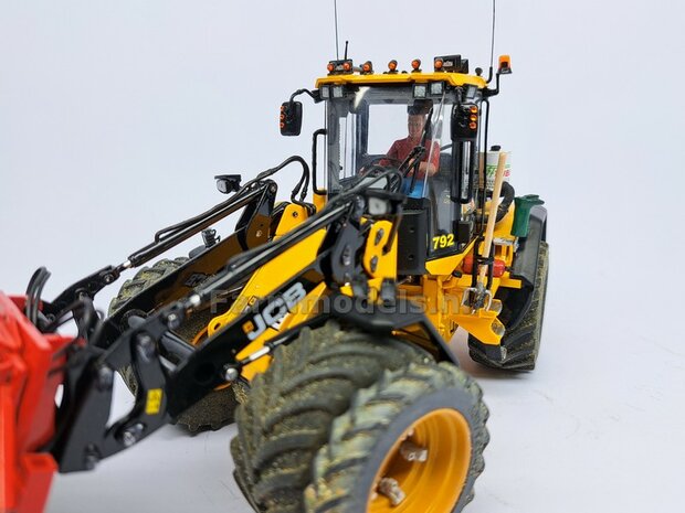 10x Werklampen (5x 462662) VIERKANT 4x4 mm, 3D L.E.D.-Look Glas effect MET Kabel, montage pen ACHTERKANT, ZONDER handgreep 1:32 NB2B