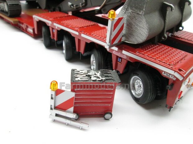 2x LOSSE ZWAAILAMP AFDEKKAP V9 = zonder zwaailamp huis/houder (VERSIE 9)  1:32