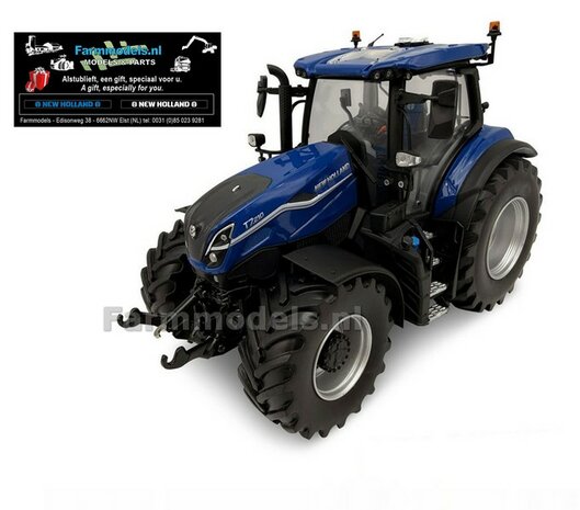 New Holland T7.210 Dynamic blue 2026 + FREE GIFT VOORRUIT STICKER SET 1:32 UNIVERSAL HOBBIES   6810       