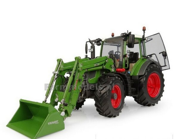 Fendt 515 Vario + afneembare voorlader met bak - 2026 + FREE GIFT VOORRUIT STICKERSET 1:32 Universal Hobbies UH6741   
