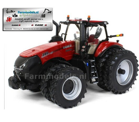 Case IH 380 Magnum met dubbellucht + FREE GIFT VOORRUIT STICKERSET BRITAINS PRESTIGE COLLECTION 1:32  BR44252       