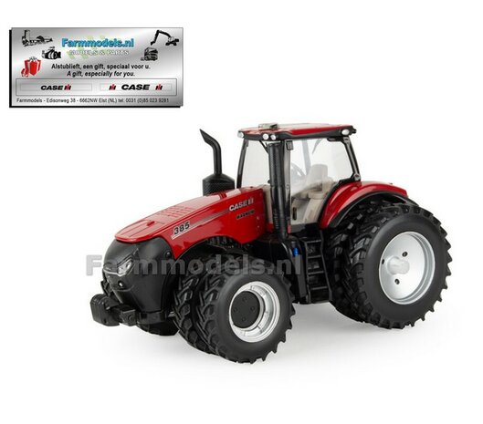 Case IH 385 Magnum met dubbellucht + FREE GIFT VOORRUIT STICKERSET BRITAINS 1:32  BR44456    