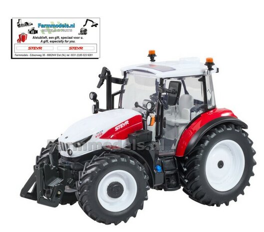 Steyr 4120 Plus + FREE GIFT VOORRUIT STICKERSET1:32 Britains 43423    
