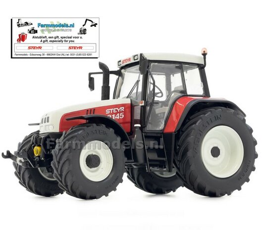 Steyr 9145 + FREE GIFT VOORRUIT STICKERSET 1:32 Marge Models MM2424   