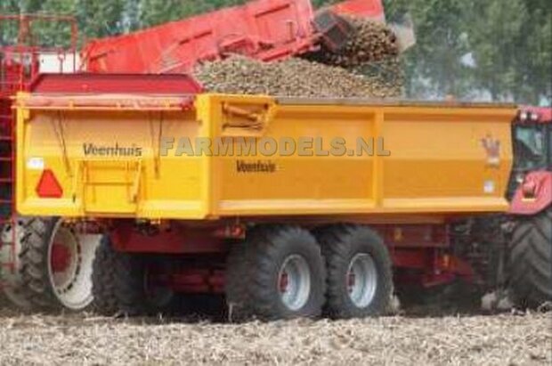 Jan Veenhuis Tandem as Landbouw Kipper JVLK 19000 Bouwpakket 1:32 (HTD)  SUPERSALE             