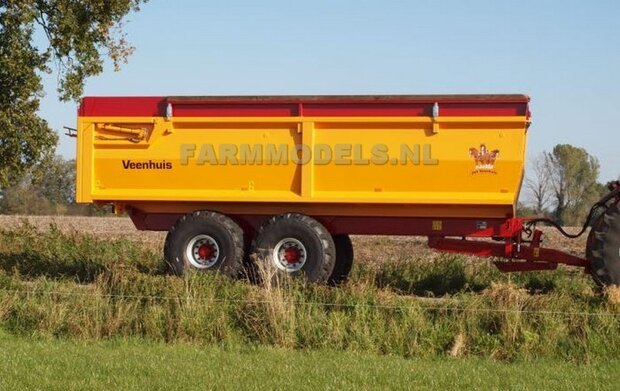 Jan Veenhuis Tandem as Landbouw Kipper JVLK 19000 Bouwpakket 1:32 (HTD)  SUPERSALE             