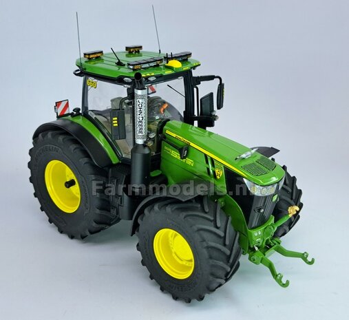 2x Eindvertragingen/ Planeetkappen JOHN DEERE 8R t.b.v. Vooras velgen &Oslash; 14.1mm  RESIN  JD GEEL Gespoten Geleverd  1:32  Farmmodels Premium Line Series   