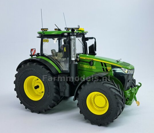 &Oslash; 70.3 x 30.4 mm: JOHN DEERE 7R &amp; 8R Wiking: 2x Michelin Axiobib2 Banden + RESIN Velgen BLANK geleverd 1:32    Farmmodels Premium Line Series  