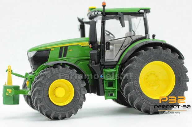COMBI SET: 2x &Oslash; 48.8 mm + 2x &Oslash; 64 mm: John Deere 6R250 Wiking Bandenset BLANK  1:32  PERFECT-32  REAR + P29