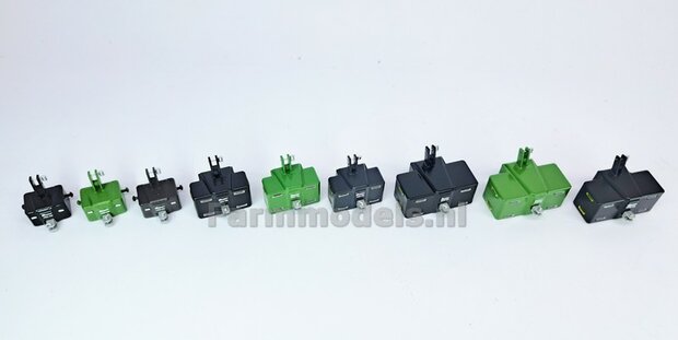 SUER FRONTGEWICHT 400 kg  JD 7310r GROEN + LOSSE TREKHAAK + SUER 400kg &amp; REFLECTOREN WIT + Pr&eacute;-Cut Decal Stickerset + PINNEN   1:32  