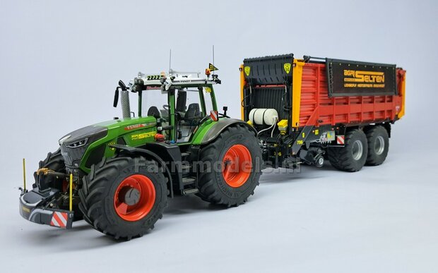 &Oslash; 70.6 x 30.4 mm: MASSEY FERGUSON 9S: 2x Michelin Axiobib2 Banden + RESIN Velgen BLANK geleverd 1:32     Premium Line Series  