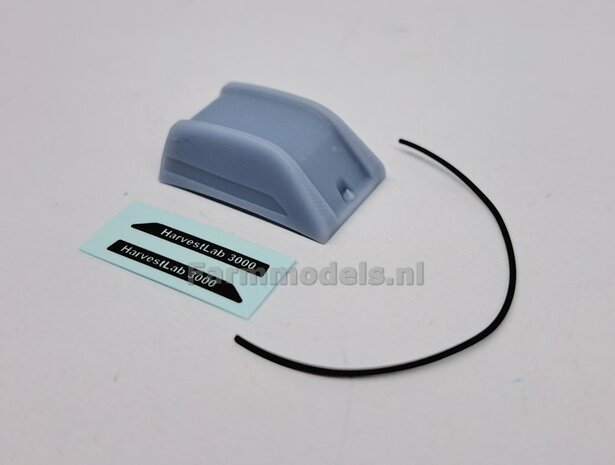 BOUWKIT: JOHN DEERE HARVEST LAB 3000 t.b.v. PIJP JOHN DEERE hakselaar   Materiaal RESIN BLANK geleverd 1:32   Treckerle