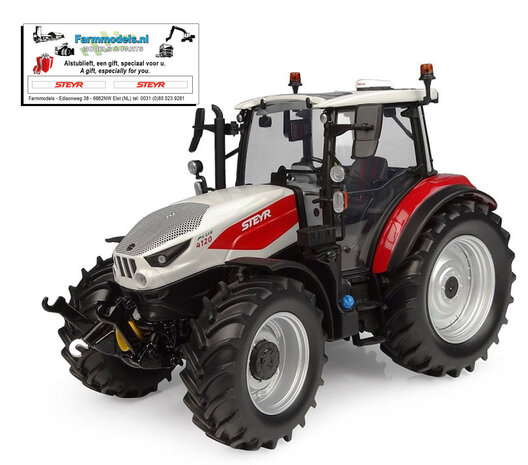 Steyr 4120 Plus - 2025 + FREE GIFT VOORRUIT STICKERSET 1:32 Universal Hobbies UH6853    