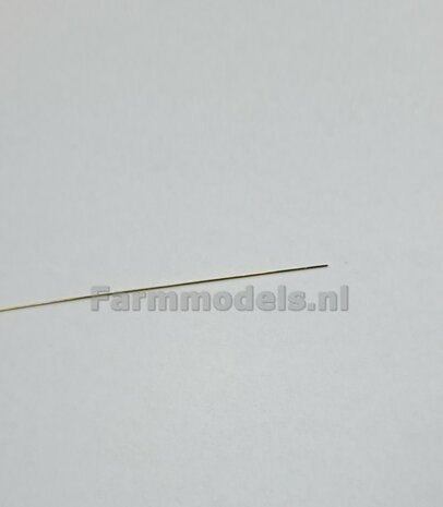Topstang DELUXE lengte 19.3mm met 2x KOGELKOP aansluiting. RESIN, FENDT 942 GRIJS gespoten + 2x messing as  1:32
