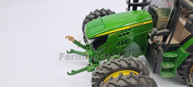 "COVER" Topstang DELUXE lengte 22.3mm met 1x VANGHAAK aansluiting. Geleverd in JD 7R 310 GROEN + 2x messing as t.b.v. details  1:32
