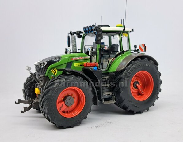 &Oslash; 52.3 x 24.2 mm: FENDT 728: 2x Vredestein Banden met RESIN velgen BLANK Geleverd  1:32   Farmmodels Premium Line Series 