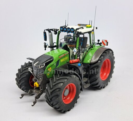 COMBI SET: 2x &Oslash; 51 mm + 2x &Oslash; 68 mm: Fendt 728 Wiking Bandenset ROOD incl. 2x afdekplaat achteras 1:32  PERFECT-32 P28 + P29