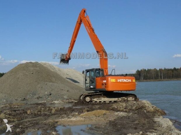 Long Reach Giek BECO + snelwisselset BOUWKIT t.b.v. Hitachi 210 Zaxis/ New Holland 215 ROS  1:32 (incl. snelwisselset) (HTD)                