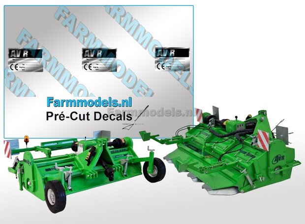 AVR Ge-Force/multivator HD typeplaatje Pr&eacute;-Cut Decals 1:32 Farmmodels.nl