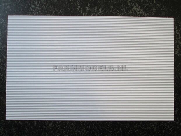 2x Damwandplaat modern motief, fijne groef Plastic white 19x30,5 cm  