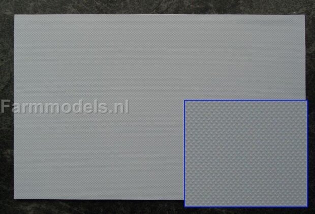 2x Traanplaat FIJN PROFIEL Plastic white 19x30,5 cm  JTT-97449