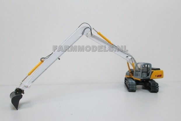 Long Reach Giek BECO + snelwisselset BOUWKIT t.b.v. Hitachi 210 Zaxis/ New Holland 215 ROS  1:32 (incl. snelwisselset) (HTD)                