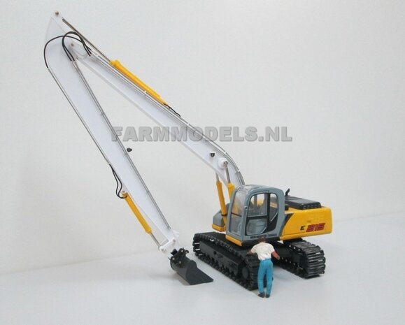 Long Reach Giek BECO + snelwisselset BOUWKIT t.b.v. Hitachi 210 Zaxis/ New Holland 215 ROS  1:32 (incl. snelwisselset) (HTD)                