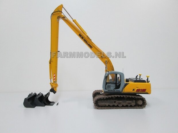 Long Reach Giek BECO + snelwisselset BOUWKIT t.b.v. Hitachi 210 Zaxis/ New Holland 215 ROS  1:32 (incl. snelwisselset) (HTD)                