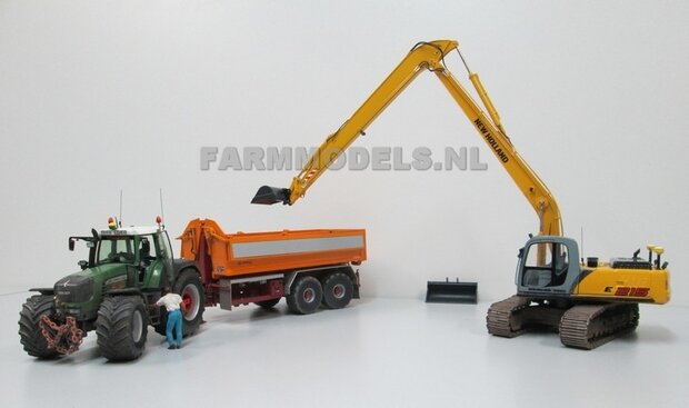 Long Reach Giek BECO + snelwisselset BOUWKIT t.b.v. Hitachi 210 Zaxis/ New Holland 215 ROS  1:32 (incl. snelwisselset) (HTD)                