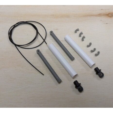 2x Cilinderset / kit no.3, L in: 33 mm, L uit: 53 mm+ leidingen &amp; koppelingen 04538