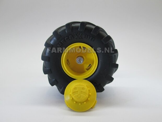  &Oslash; 58.5 mm: 2x Michelin 1050 band + velg (Gele velgen Ropa groot as &Oslash; 3mm ) 1:32   