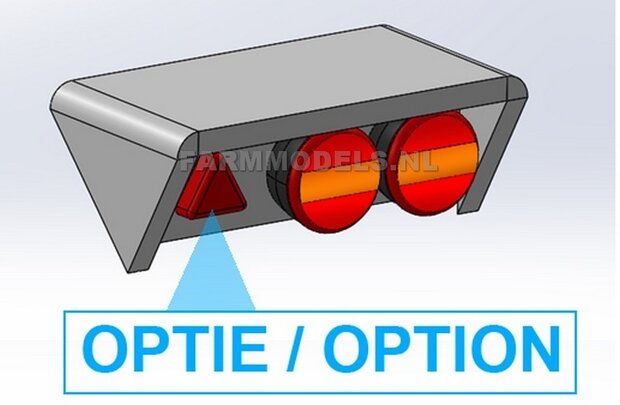 2x Achterlicht kapje + Detail Verlichting BOUWKIT  1:32 (HTD)