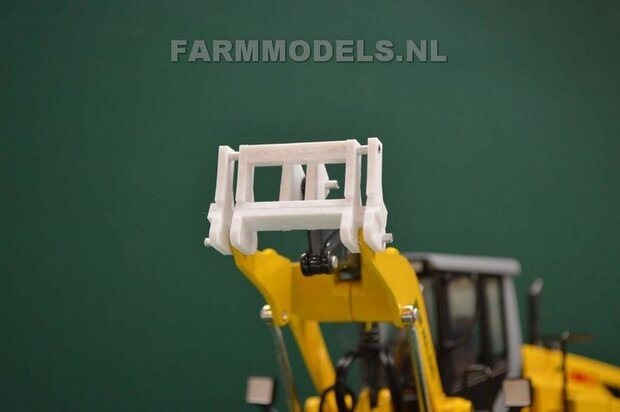 Snelwissel bok, nu in zwart poly geleverd, t.b.v. New Holland ROS / Liebherr Shovel Revell / Volvo Farmmodels BOUWKIT 1:32 (HTD)                   