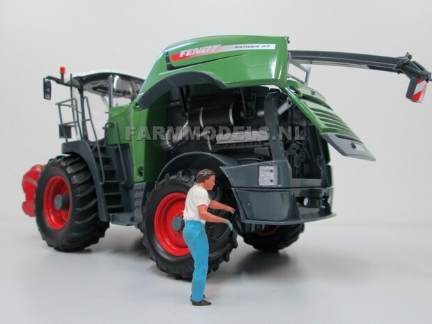 COMBI-SET: 2x Fendt Katana 85 Wiking = 1x Katana 85 met maisbek + 1x Katana 85 met graspickup  1:32   NB2B