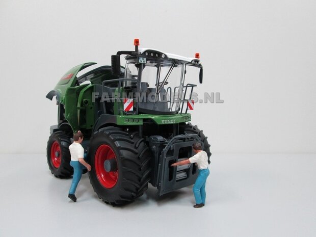 Fendt Katana 85 Wiking, Hakselaar met maisbek en grasopraper 1:32 Wiking WK77813   NB2B