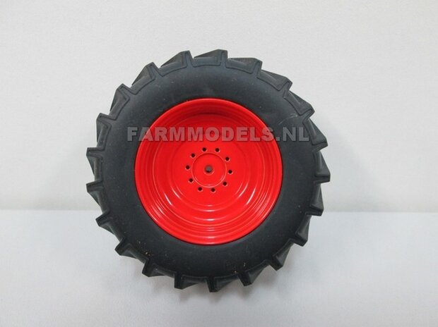 &Oslash; 43 x 24 mm: 2x Vredestein Flotation Trac Banden 750/45 R26,5 + Aluminium velgen geschikt voor Farmmodels/ ROS/ Joskin (stuur)assen 1:32 