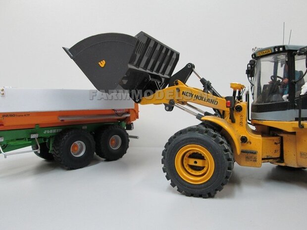 BOUWKIT: BECO Volumebak geschikt voor o.a. snelwissel koppeling 510005 t/m 510095 &amp; Volvo VAB-STD van AT &amp; Claas Torion/ Liebherr L 556 van Wiking modellen 1:32 (HTD)