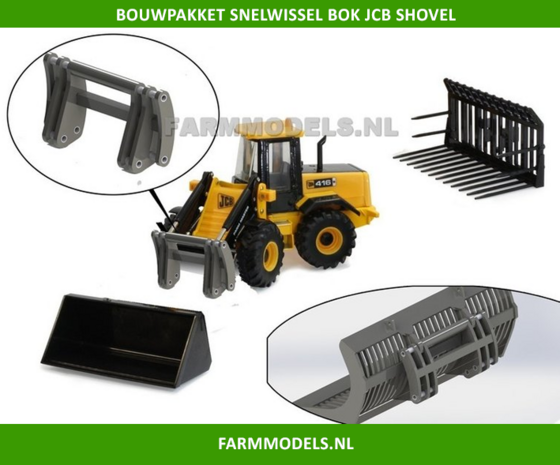 Snelwissel bok bouwkit JCB Shovel Britains 1:32 (HTD)