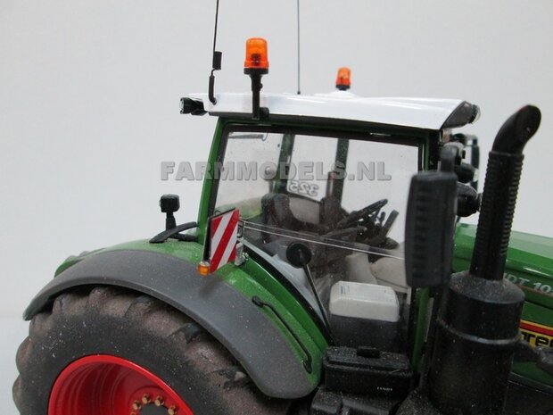 2x Breedteborden 10 x 10 mm Vaste versie, o.a. geschikt voor de Fendt 1050 van Wiking   1:32 