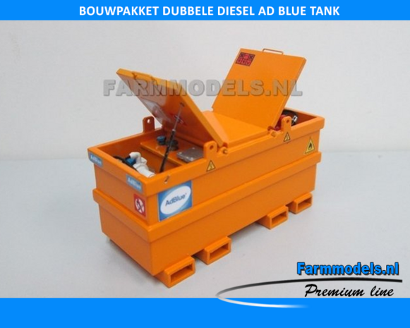 Dubbele Diesel-/ Ad Blue tank Premiumline bouwkit met 2x klep, 2x dieselmotor, slang en vulpistool / n